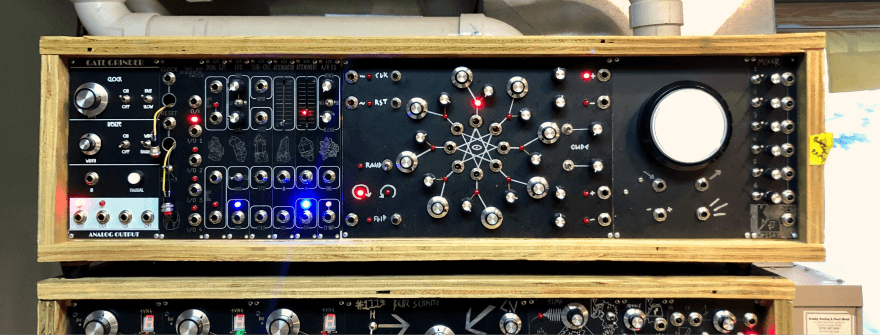 Single row case loaded with modules